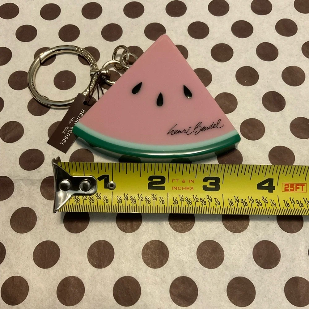 NWT Henri Bendel Watermelon Key Ring Purse Charm - Picture 6 of 8